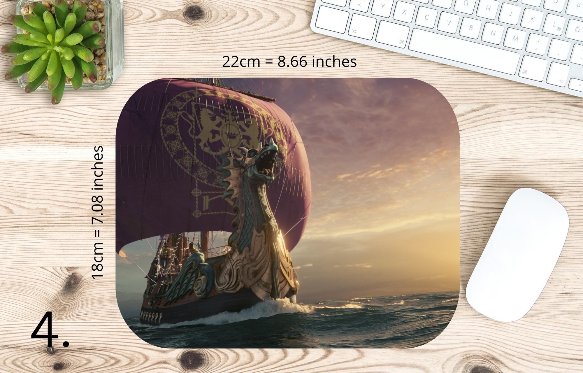 The Chronicles of Narnia: The Lion, the Witch and the Wardrobe, Aslan, Peter, Pevensie, Susan, Edmund, Lucy, Prince Caspian | MAUSEPAD