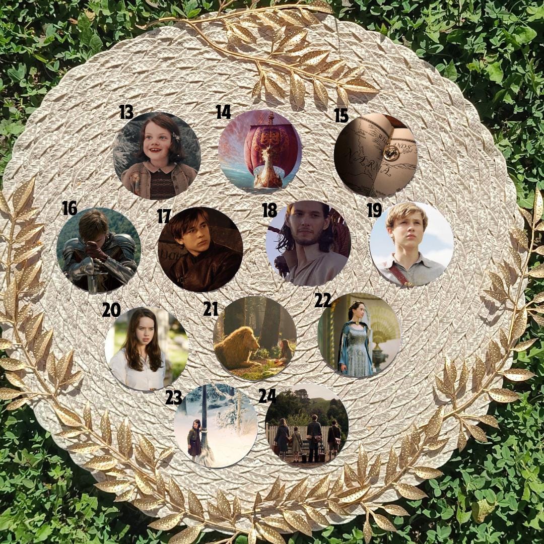 The Chronicles of Narnia: The Lion, the Witch and the Wardrobe, Aslan, Peter, Pevensie, Susan, Edmund, Caspian | PINS, KEYCHAIN, MAGNET