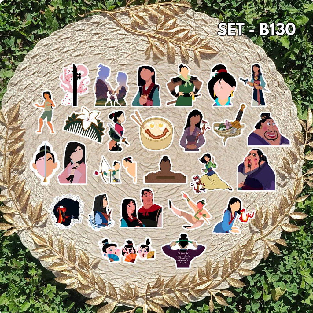 Mulan-Inspired Sticker Pack | Mushu, Li Shang & Disney-Inspired Vinyl Stickers | Aesthetic Handmade Sticker Set