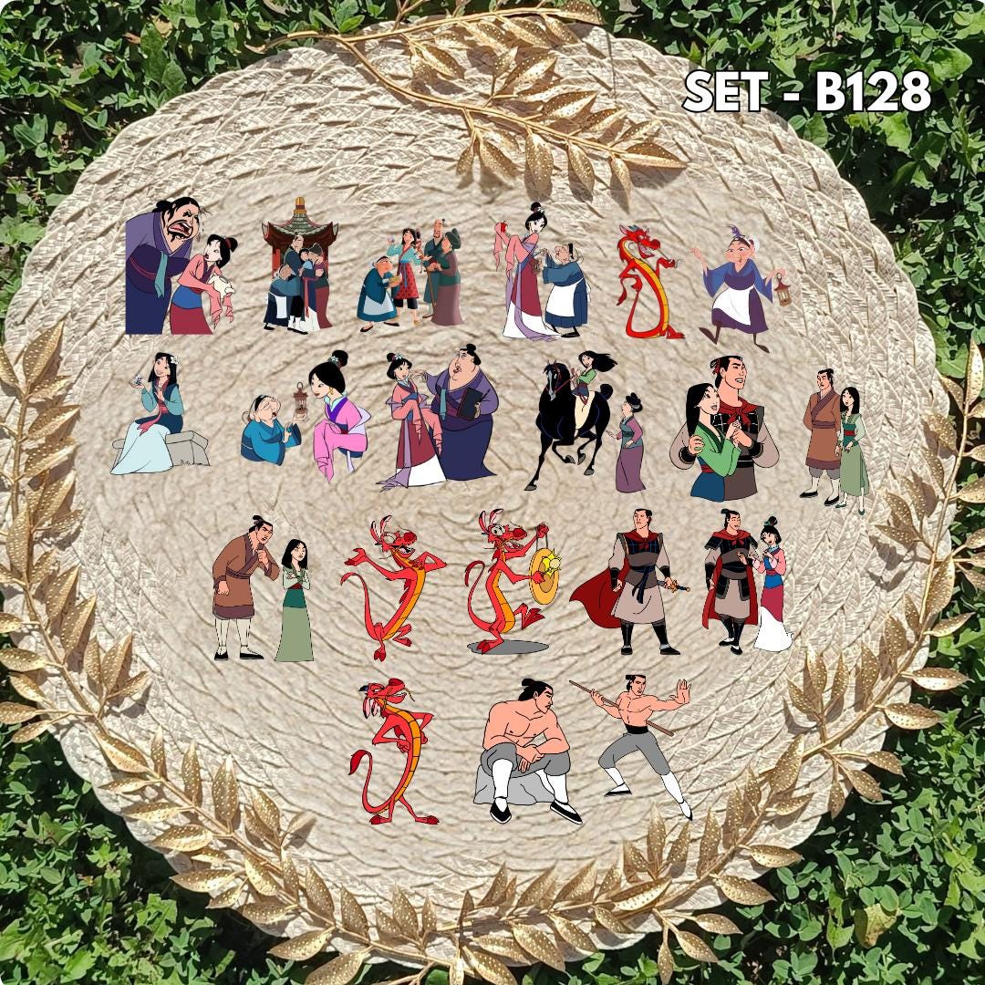 Mulan-Inspired Sticker Pack | Mushu, Li Shang & Disney-Inspired Vinyl Stickers | Aesthetic Handmade Sticker Set