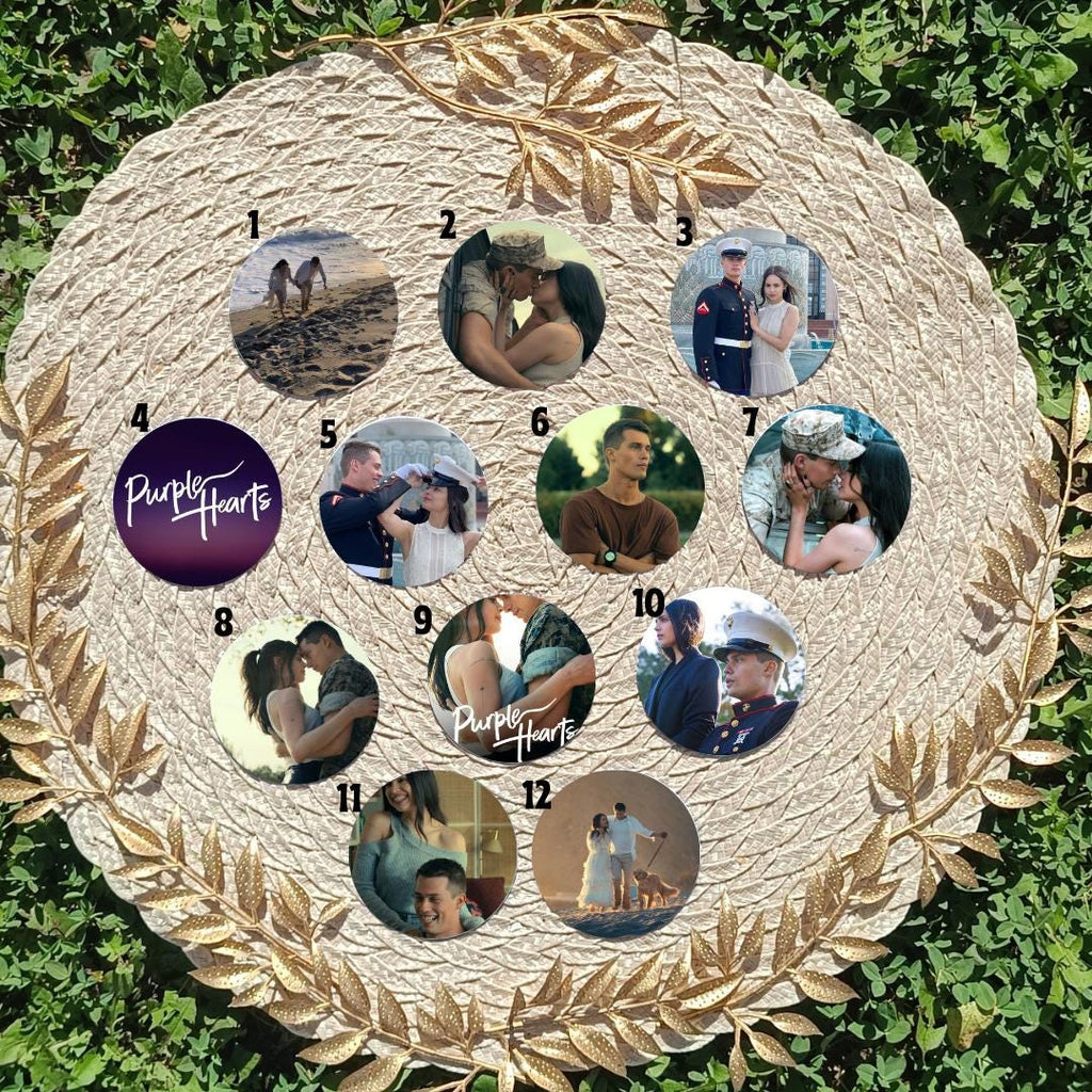 Purple Hearts Movie, Netflix, Cassie and Luke | PINS, KEYCHAIN, MAGNET