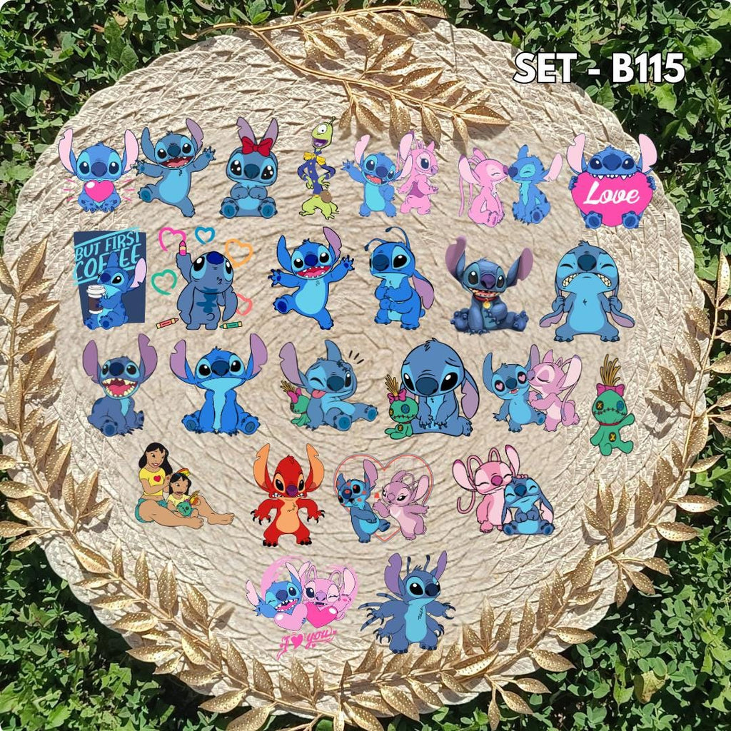 Lilo & Stitch Inspired Sticker Pack | Lilo, Stitch, Angel, Ohana Fan Art Vinyl Stickers