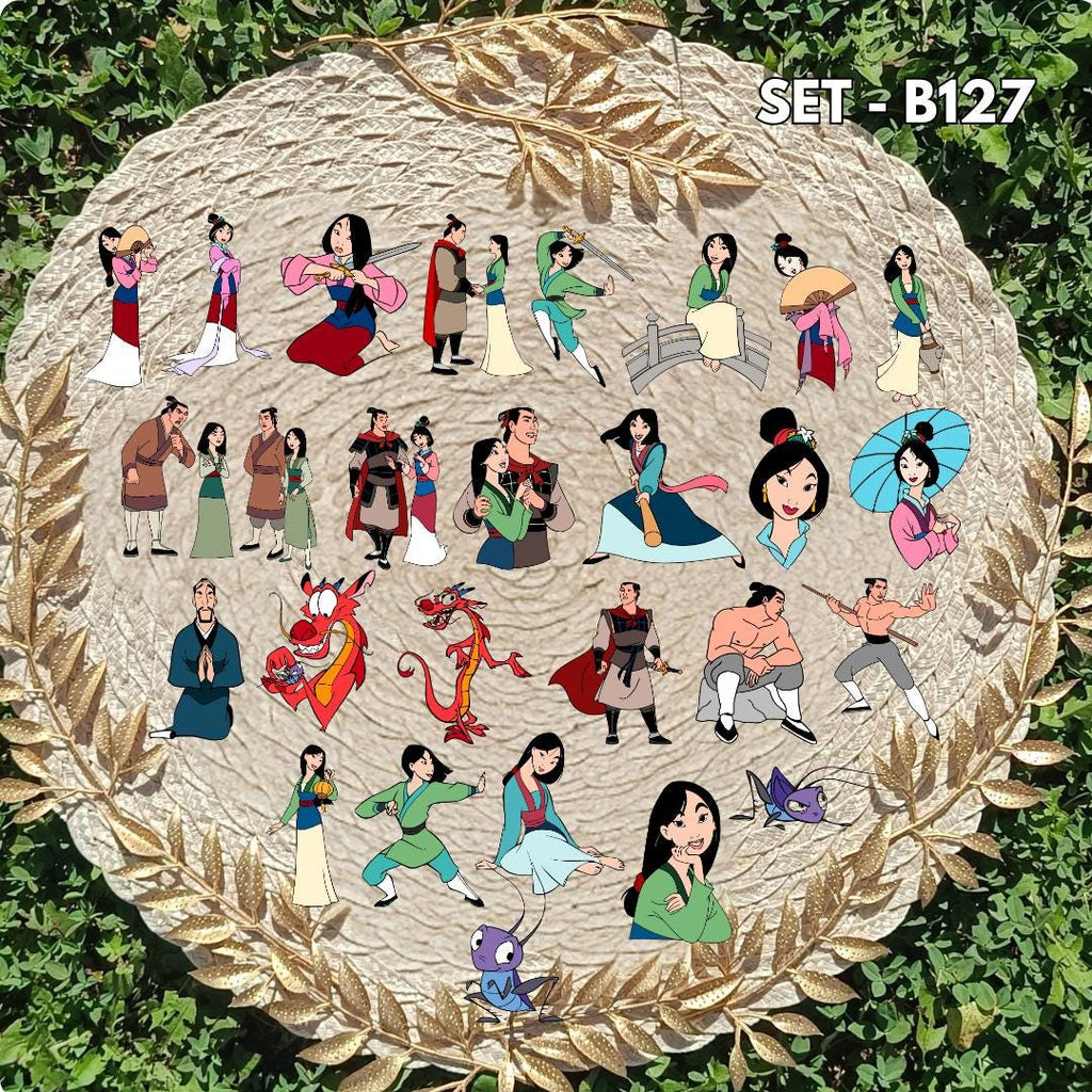 Mulan-Inspired Sticker Pack | Mushu, Li Shang & Disney-Inspired Vinyl Stickers | Aesthetic Handmade Sticker Set