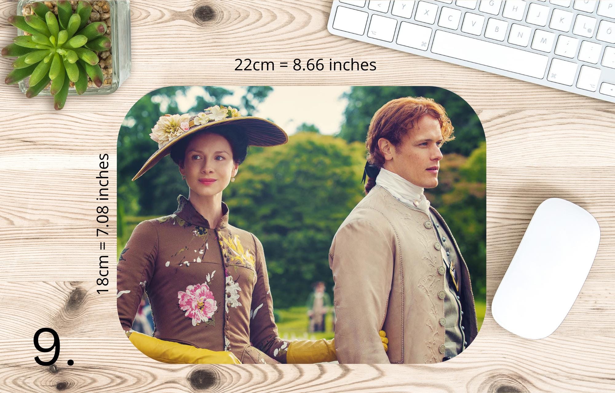Outlander, Claire Randall, Jamie Fraser, Frank Randall, Murtagh Fitzgibbons, Brianna Randall Fraser, MacKimmie|  MAUSEPAD, Gaming Mouse Pad