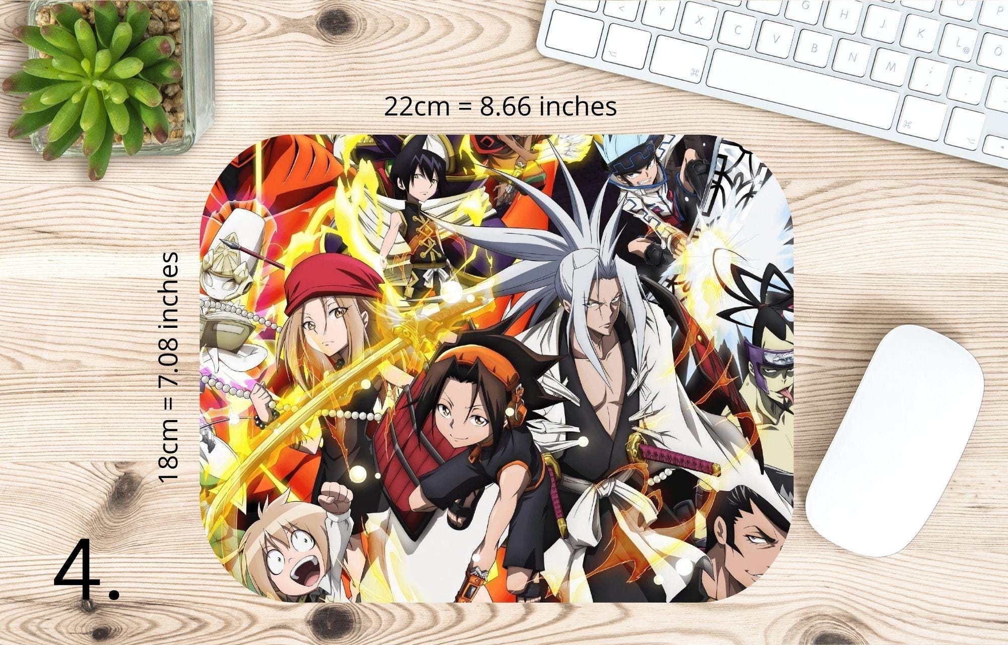Shaman King, Asakura Yoh, Asakura Anna, Usui Horokeu, Tao Ren, Tao Jeanne, Amidamaru, Manta Oyamada, Ryunosuke |  MAUSEPAD, Gaming Mouse Pad