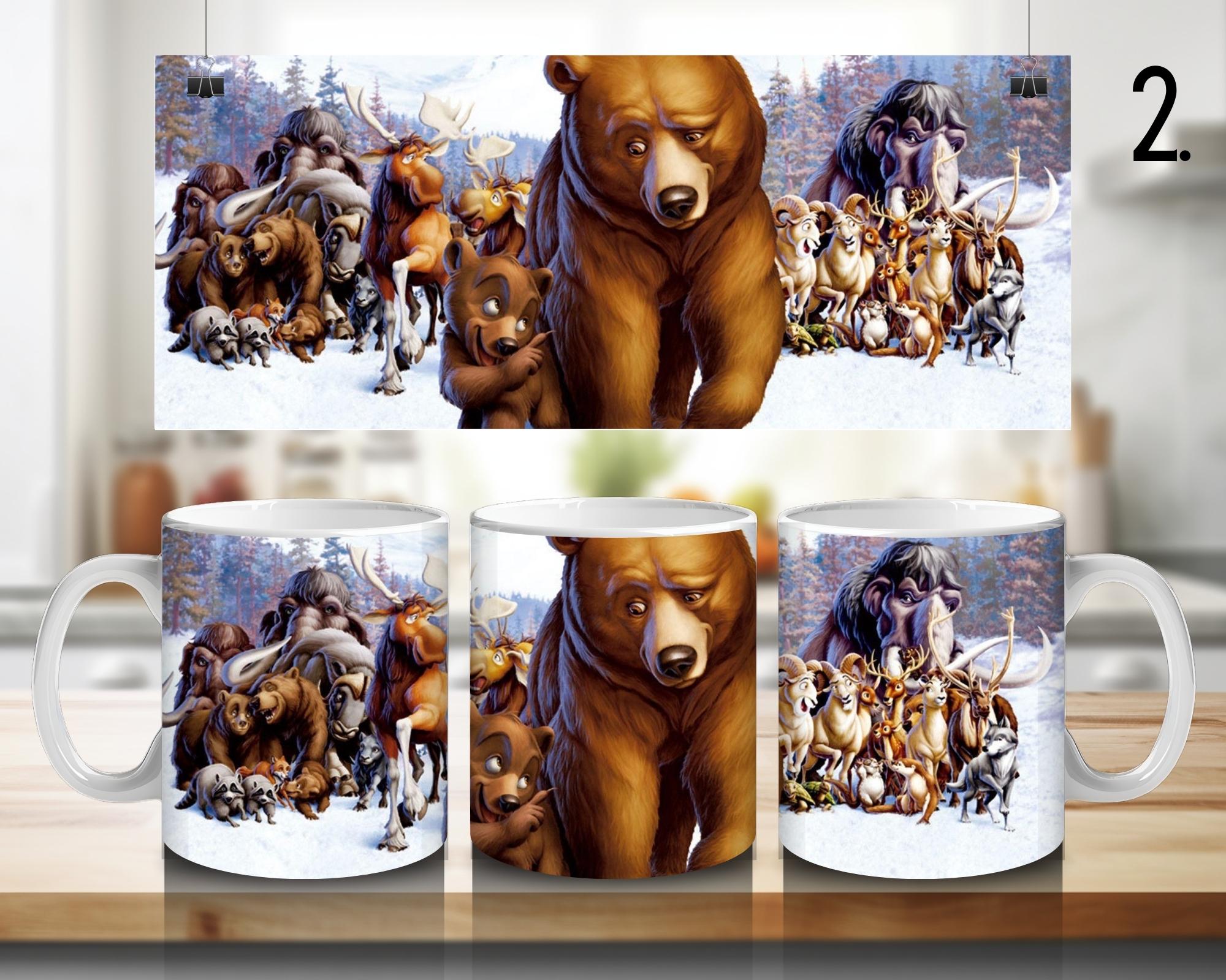 Brother Bear, Disney Pack, Koda, Kenai, Denahi, Sitka | 100% CERAMIC MUG, 11Oz = 330ml