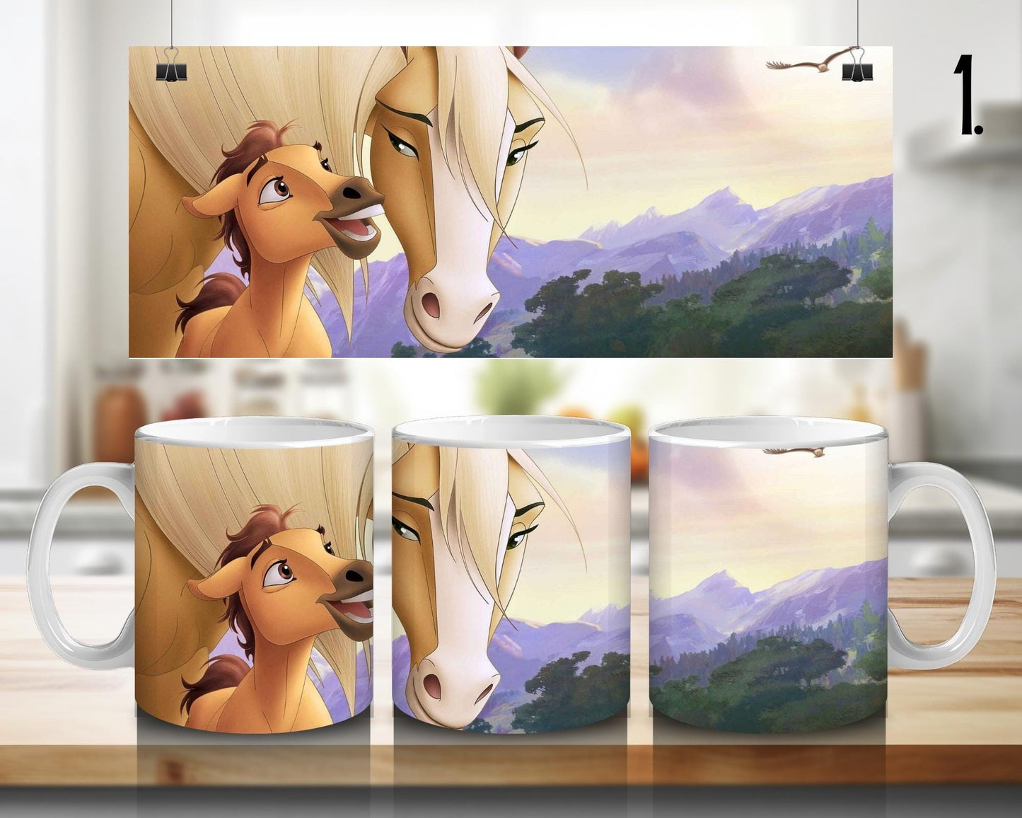 Mustang of the Wild Valley / Spirit Ceramic Mug: Stallion of the Cimarron – Spirit