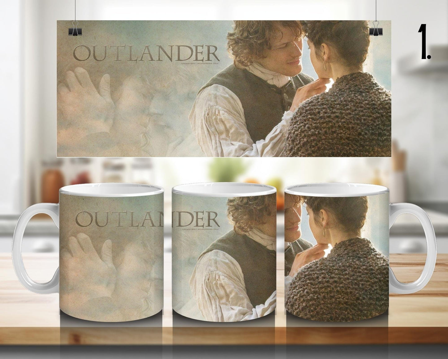 Kubek ceramiczny Outlander / Outlander – Claire i Jamie Fraser