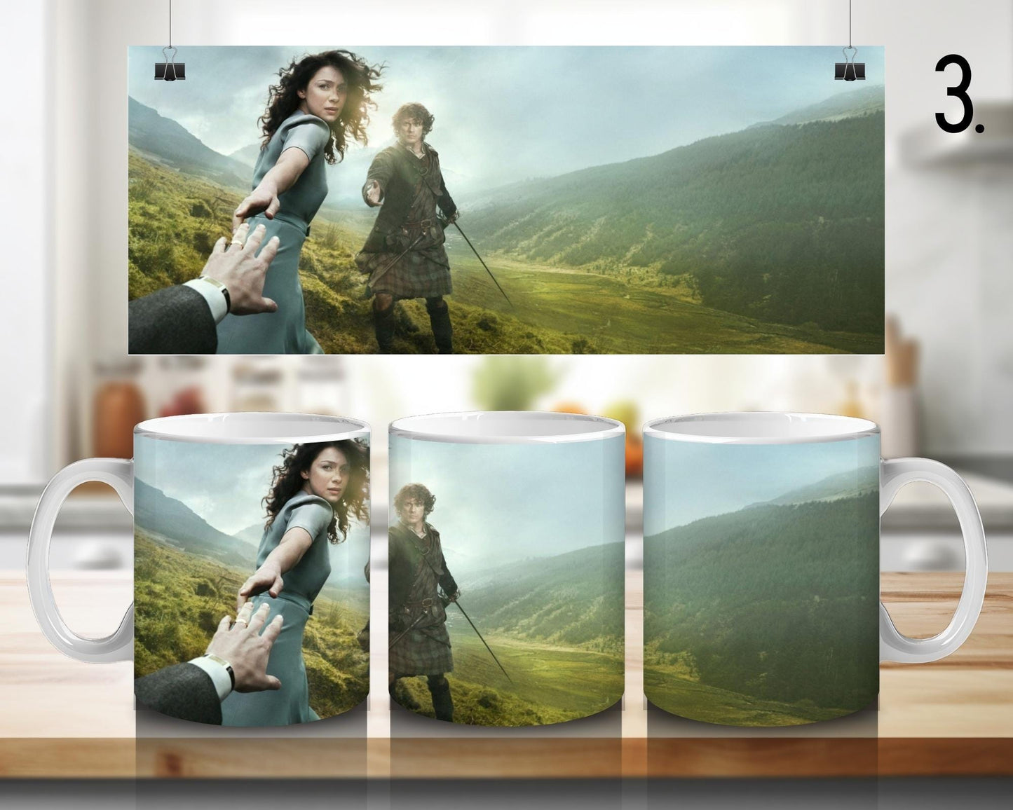Kubek ceramiczny Outlander / Outlander – Claire i Jamie Fraser