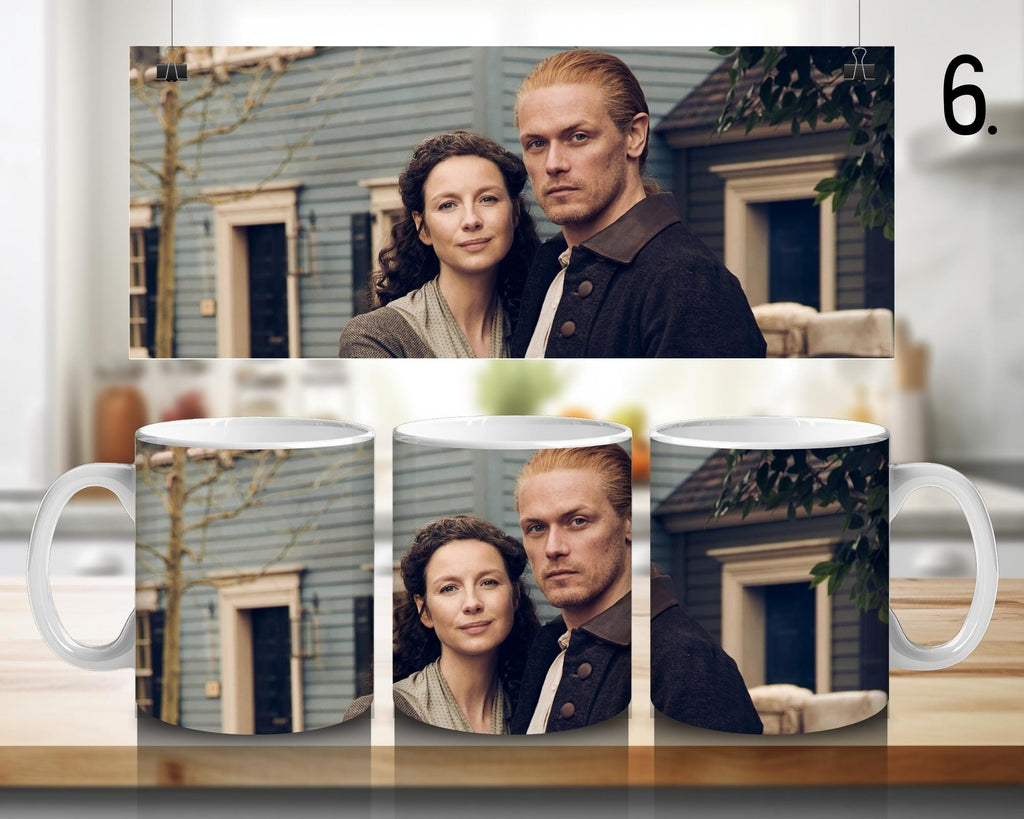 Outlander, Claire Randall, Jamie Fraser, Frank Randall, Murtagh Fitzgibbons, Brianna Randall Fraser | 100% CERAMIC MUG, 11Oz = 330ml