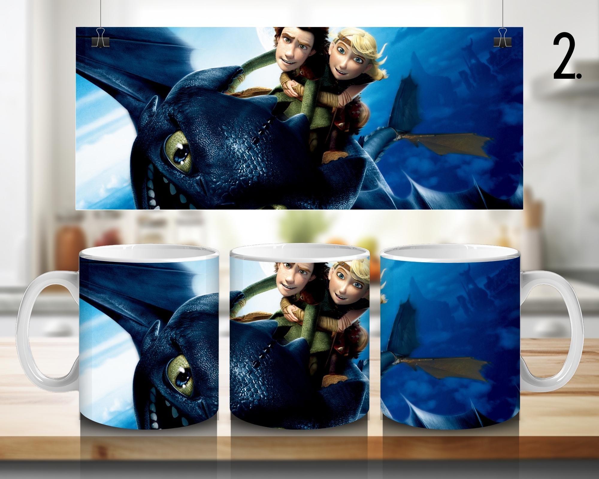 How to Train Your Dragon, Toothless, Hiccup, Astrid, Fishlegs, Ruffnus, Tuffnut, Snotlout, Stoick, Stormfly | 100% CERAMIC MUG, 11Oz = 330ml