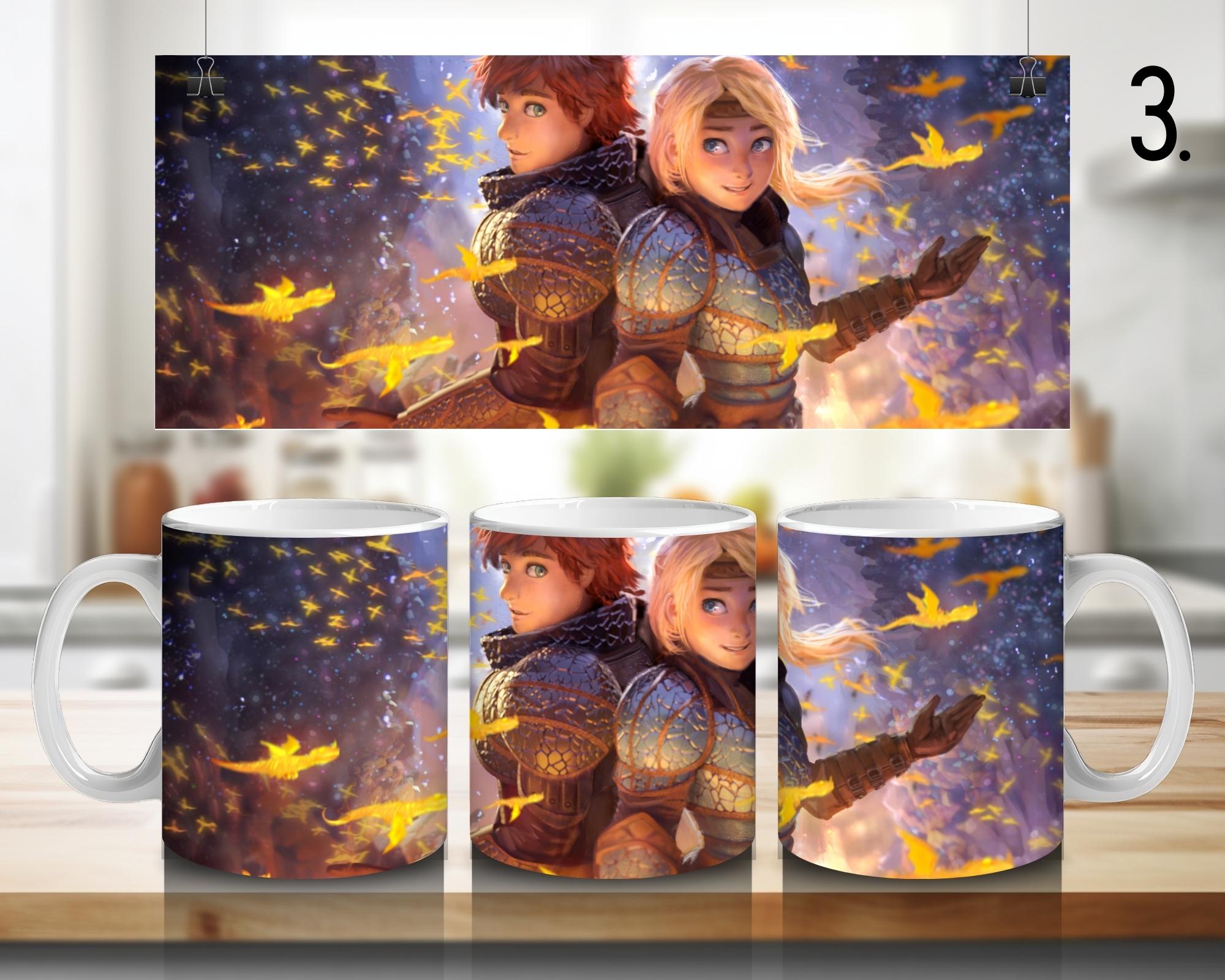 How to Train Your Dragon, Toothless, Hiccup, Astrid, Fishlegs, Ruffnus, Tuffnut, Snotlout, Stoick, Stormfly | 100% CERAMIC MUG, 11Oz = 330ml