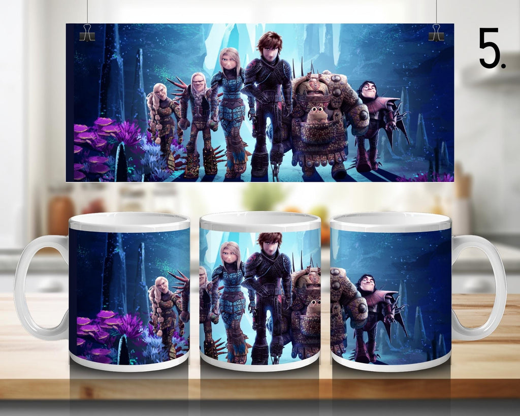 How to Train Your Dragon, Toothless, Hiccup, Astrid, Fishlegs, Ruffnus, Tuffnut, Snotlout, Stoick, Stormfly | 100% CERAMIC MUG, 11Oz = 330ml