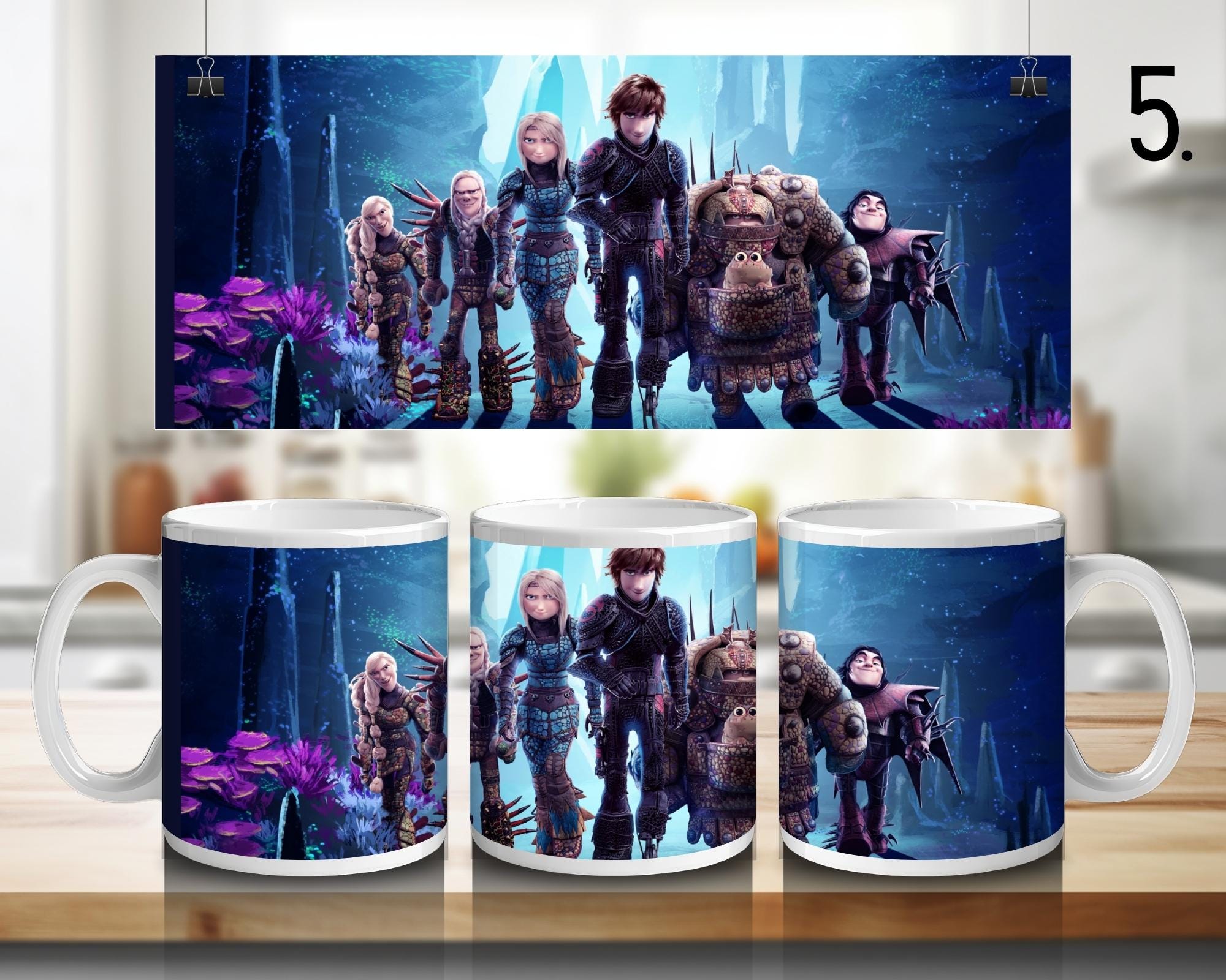 How to Train Your Dragon, Toothless, Hiccup, Astrid, Fishlegs, Ruffnus, Tuffnut, Snotlout, Stoick, Stormfly | 100% CERAMIC MUG, 11Oz = 330ml