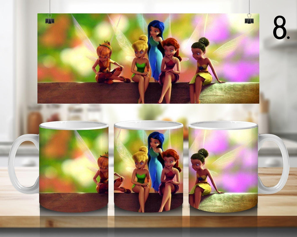 Tinker Bell, Silvermist, Periwinkle, Vidia, Queen Clarion, Lord Milori, Rosetta, Fawn, Bobble, Disney | 100% CERAMIC MUG, 11Oz = 330ml