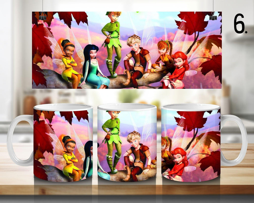 Tinker Bell, Silvermist, Periwinkle, Vidia, Queen Clarion, Lord Milori, Rosetta, Fawn, Bobble, Disney | 100% CERAMIC MUG, 11Oz = 330ml