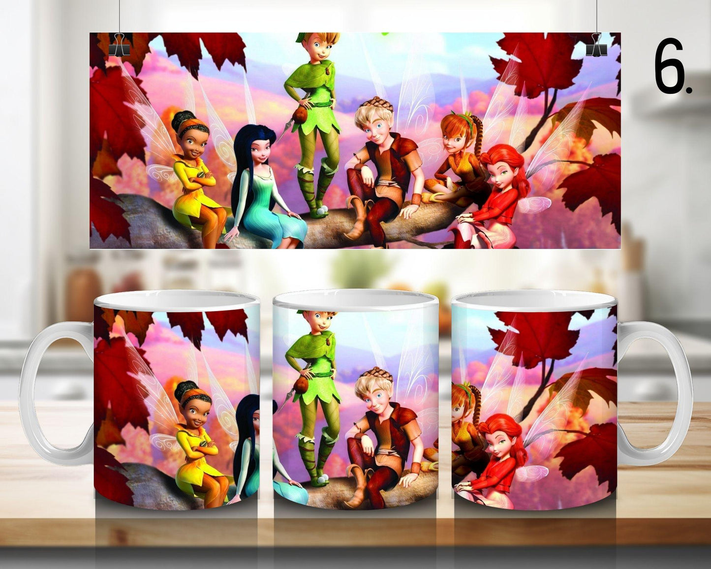Kubek ceramiczny Dzwoneczek / Tinker Bell – Silvermist, Rosetta i Fawn