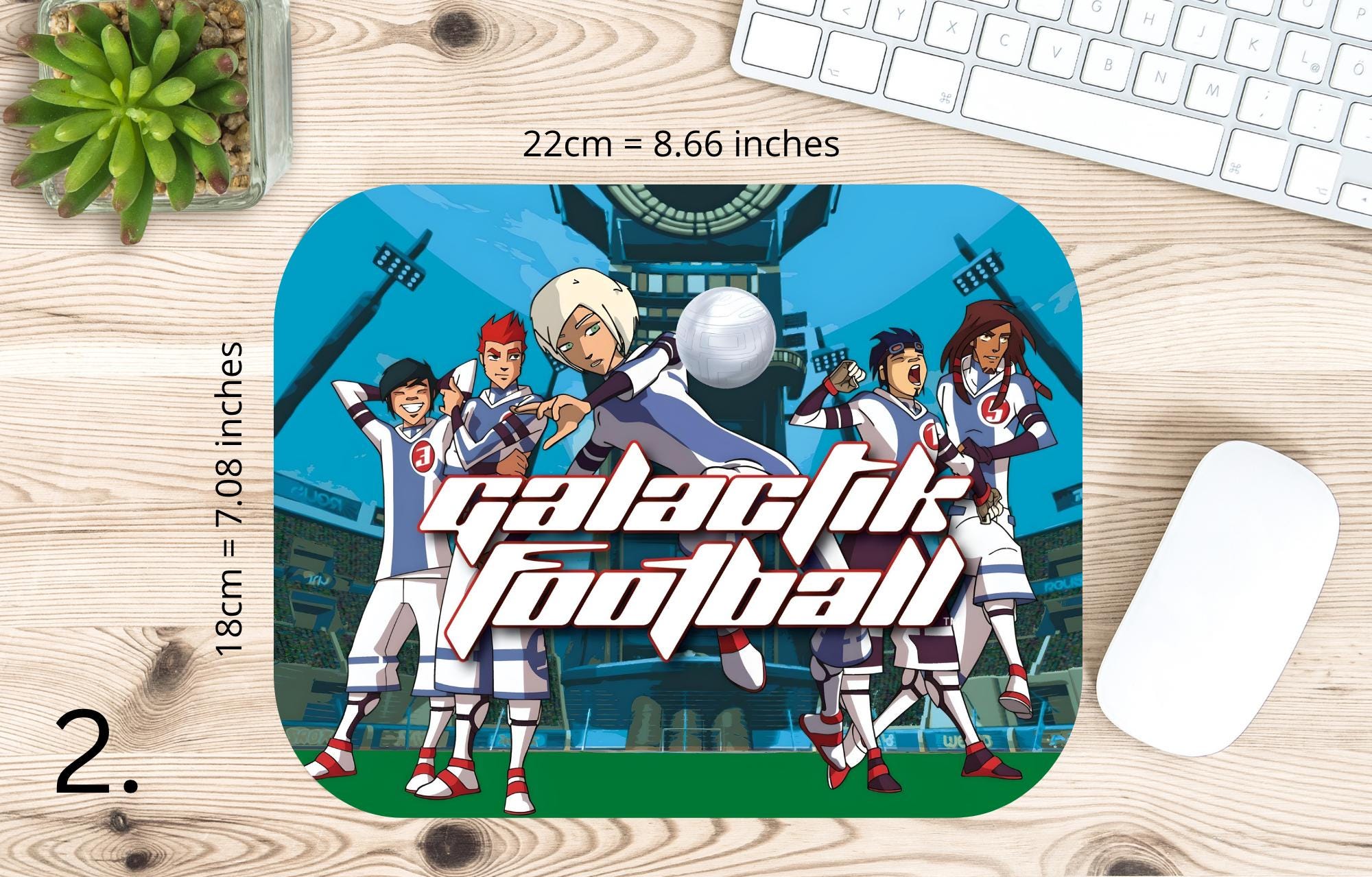Galactik Football, D' Jok, Aarch, Ahito, Micro-Ice, Rocket, Tia, Thran, Mei, Snow Kids, Paradisian, Akillians | MAUSEPAD, Gaming Mouse Pad