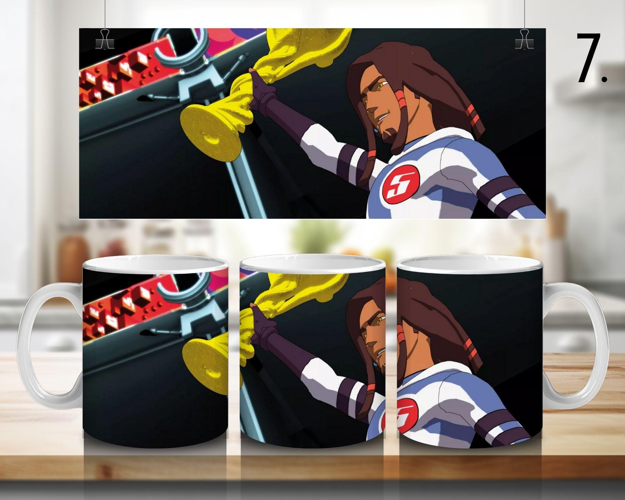 Galactik Football, D'Jok, Aarch, Ahito, Micro-Ice, Rocket, Tia, Thran, Mei, Snow Kids, Paradisian, Akillians  100% CERAMIC MUG, 11Oz = 330ml