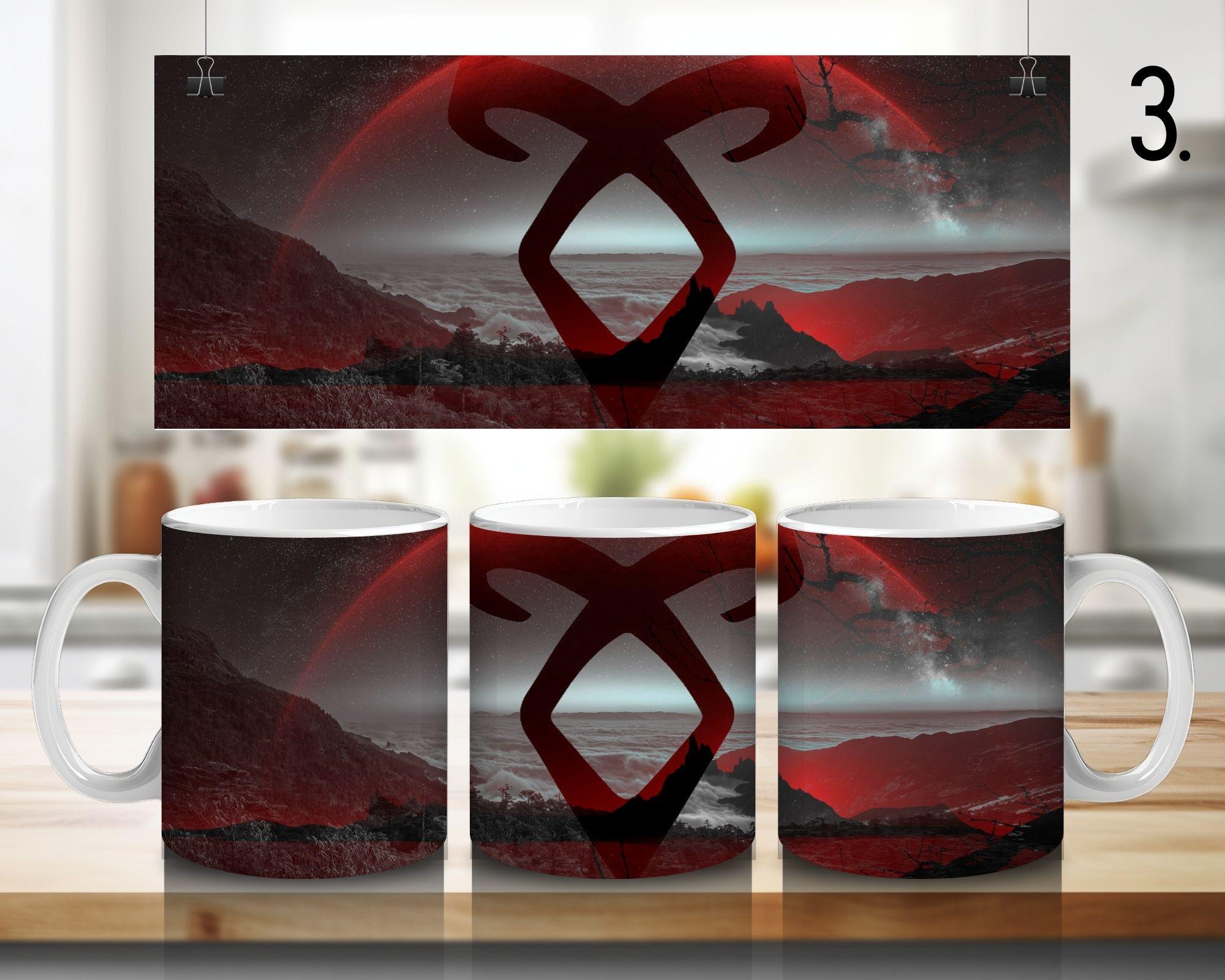 Shadowhunters, Clary Fray, Jace Wayland, Alec Lightwood, Simon Lewis, Magnus Bane, Isabelle Lightwood | 100% CERAMIC MUG, 11Oz = 330ml