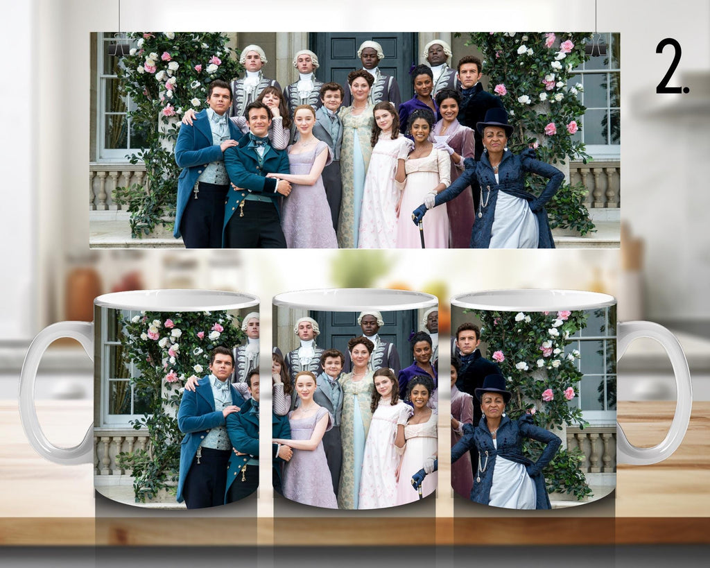 Bridgerton, Anthony, Eloise , Simon Basset, Colin, Kate Sharma , Daphne, Penelope | 100%CERAMIC MUG, 11Oz = 330ml