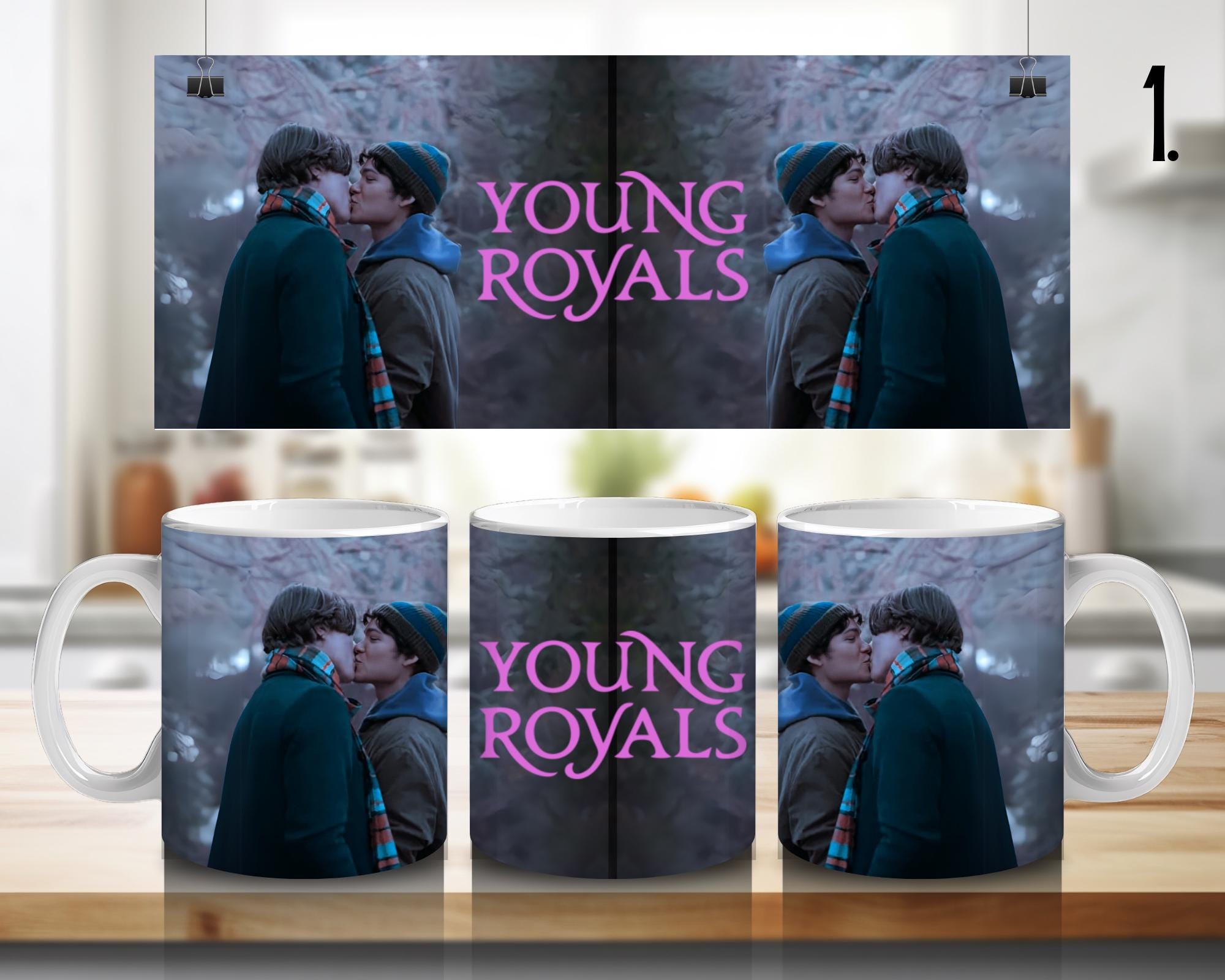 Young Royals, Wilhelm, Simon, August, Sara, Felicie, Hillerska | 100%CERAMICMUG, 11Oz = 330ml