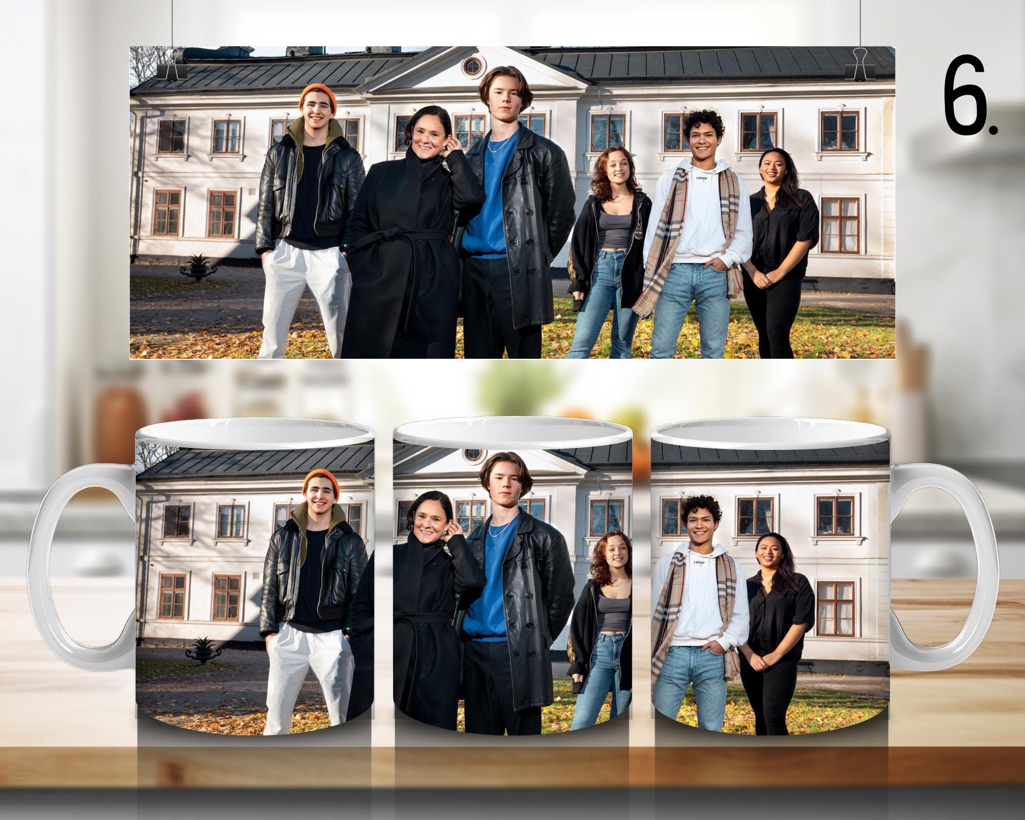 Young Royals, Wilhelm, Simon, August, Sara, Felicie, Hillerska | 100%CERAMICMUG, 11Oz = 330ml