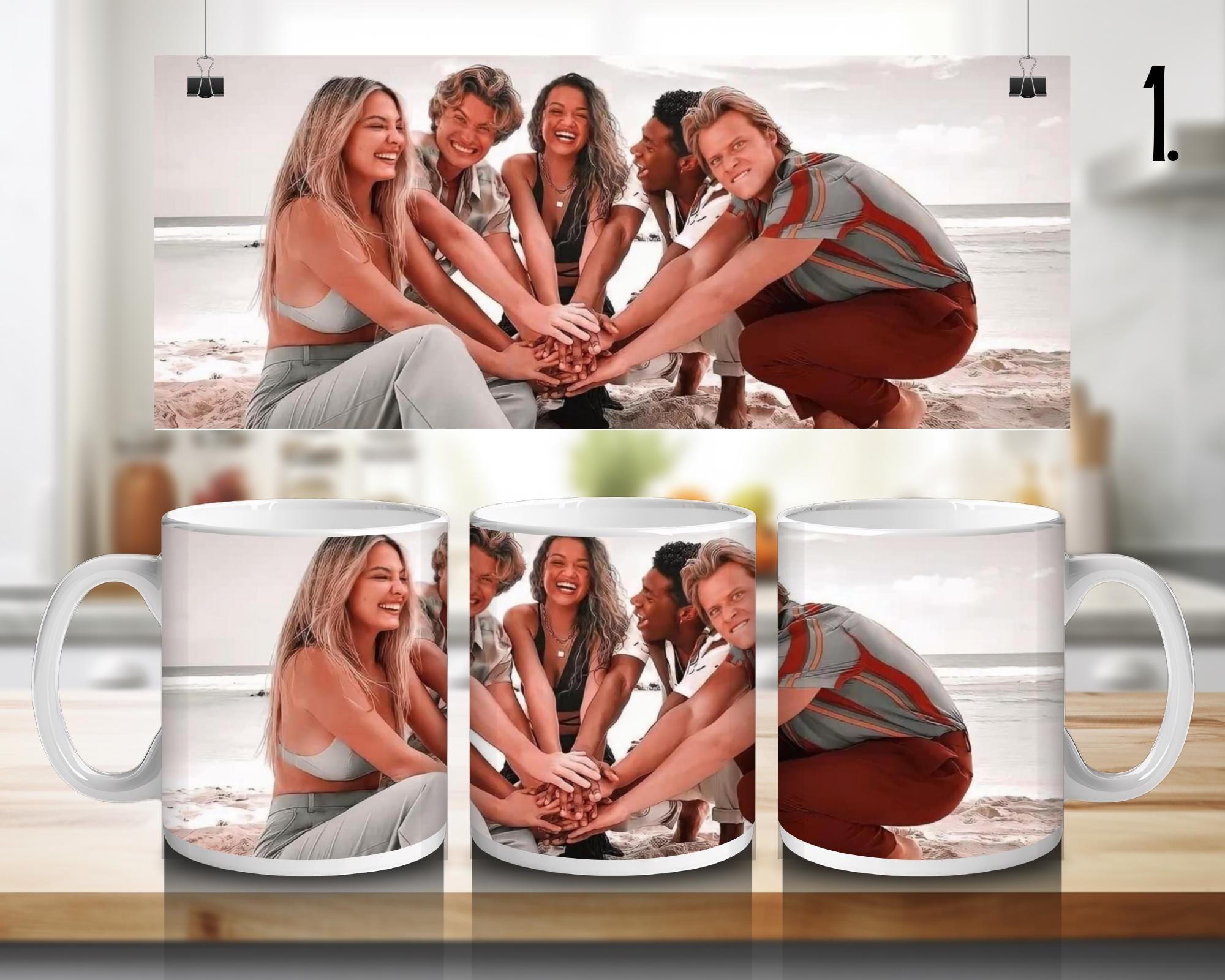 Outer banks, Sarah Cameron,John B, Kiara , JJ, Pope, OBX | 100% CERAMIC Mug, 11Oz = 330ml