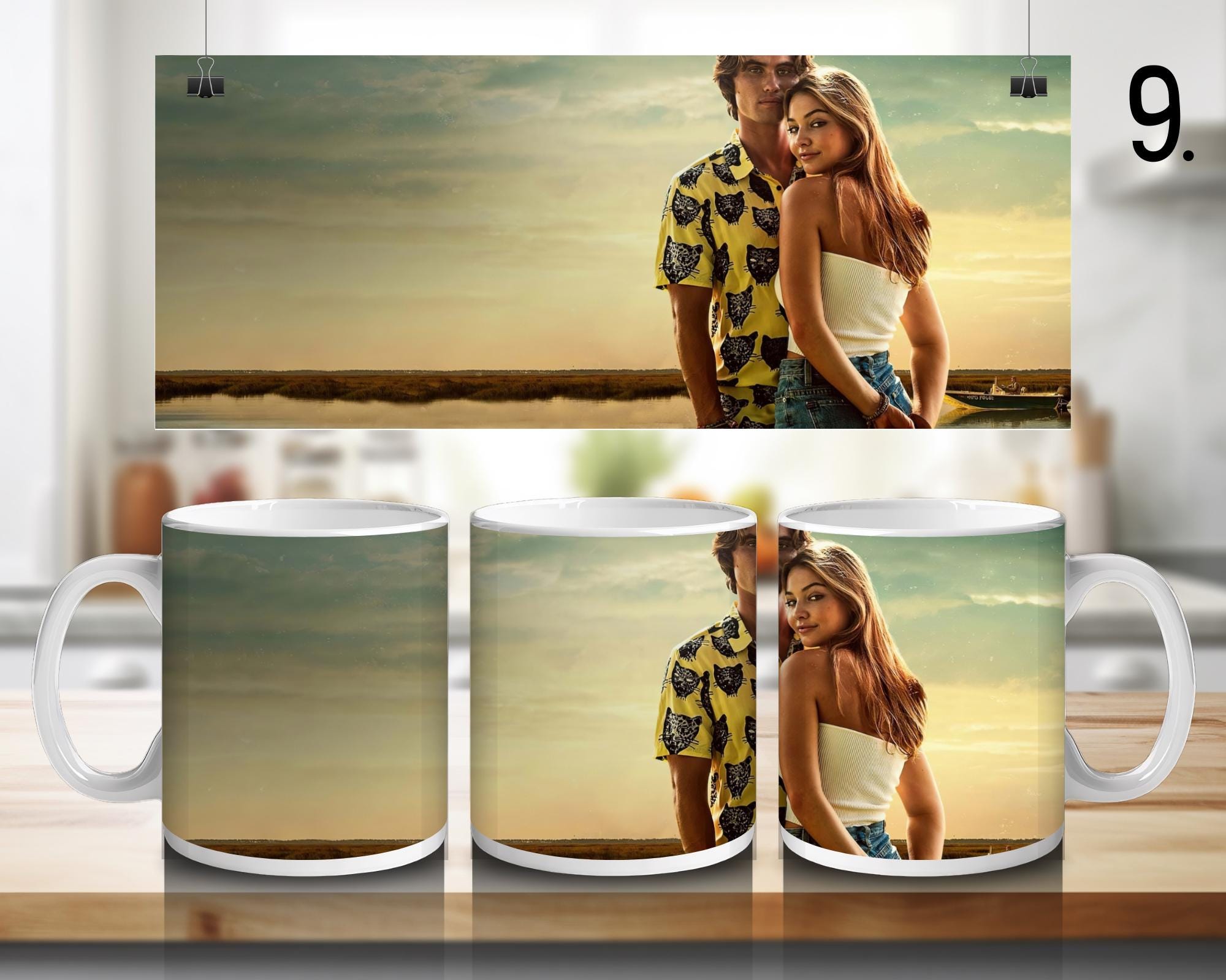 Outer banks, Sarah Cameron,John B, Kiara , JJ, Pope, OBX | 100% CERAMIC Mug, 11Oz = 330ml