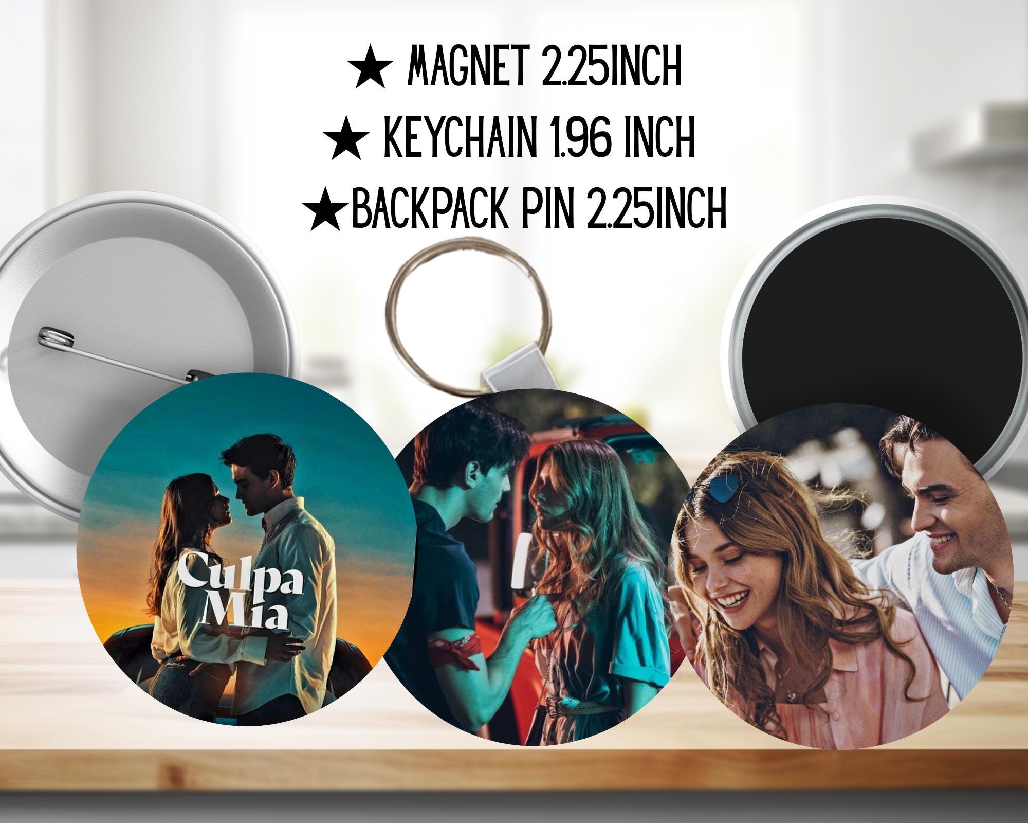 Culpa Mia, Culpa Tuya, Noah, Nick | PINS, KEYCHAIN, MAGNET
