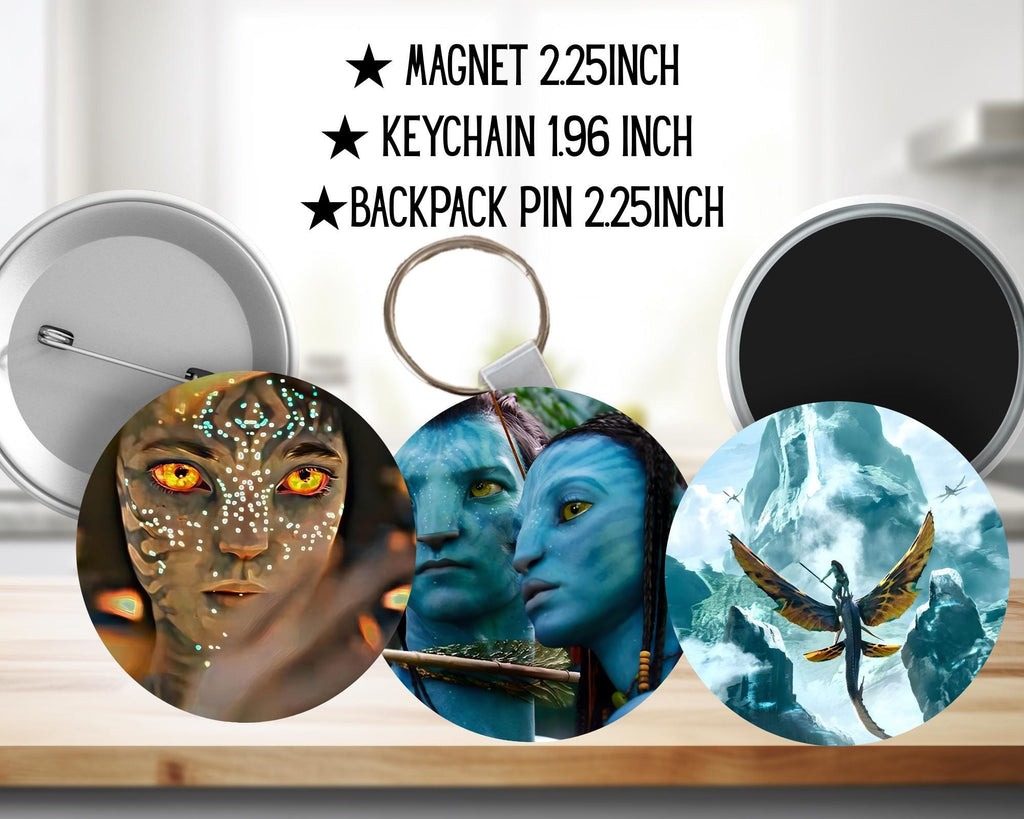Avatar, Pandora, Jake Sully, Neytiri, Kiri | PINS, KEYCHAIN, MAGNET