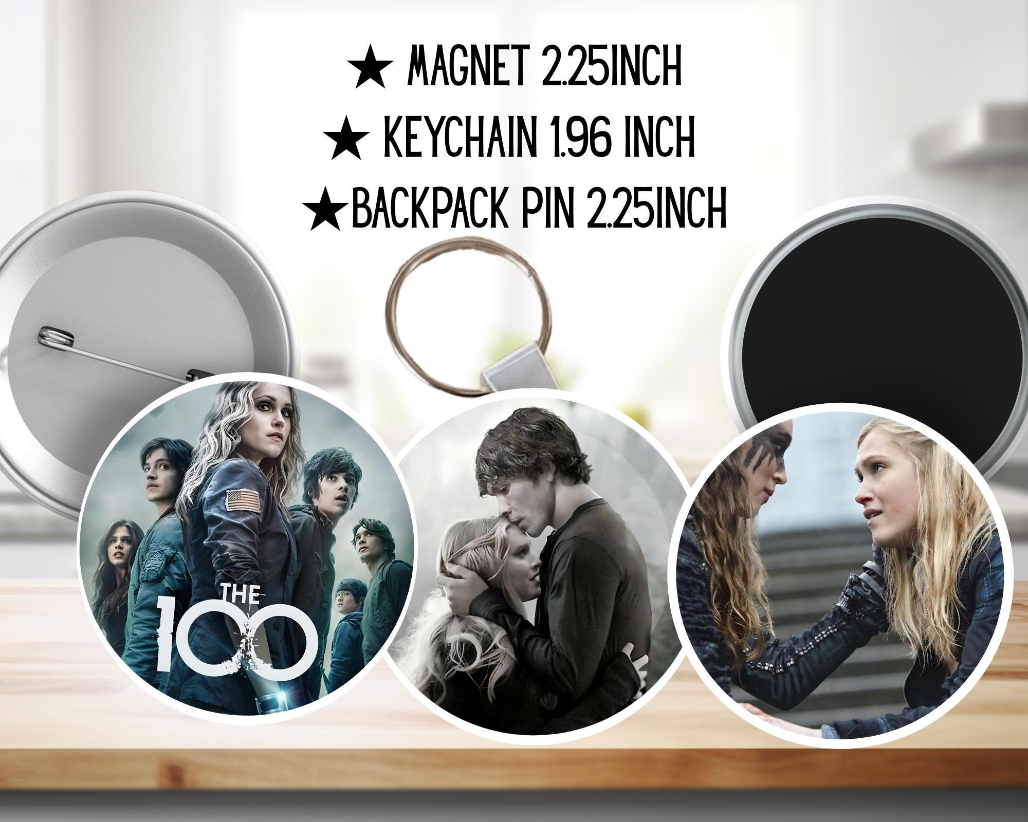 The 100, Clarke Griffin, Lexa, Bellamy Blake, Lexakomtrikru, Octavia Blake, Bellarke, Heda, Wanheda | PINS, KEYCHAIN, MAGNET