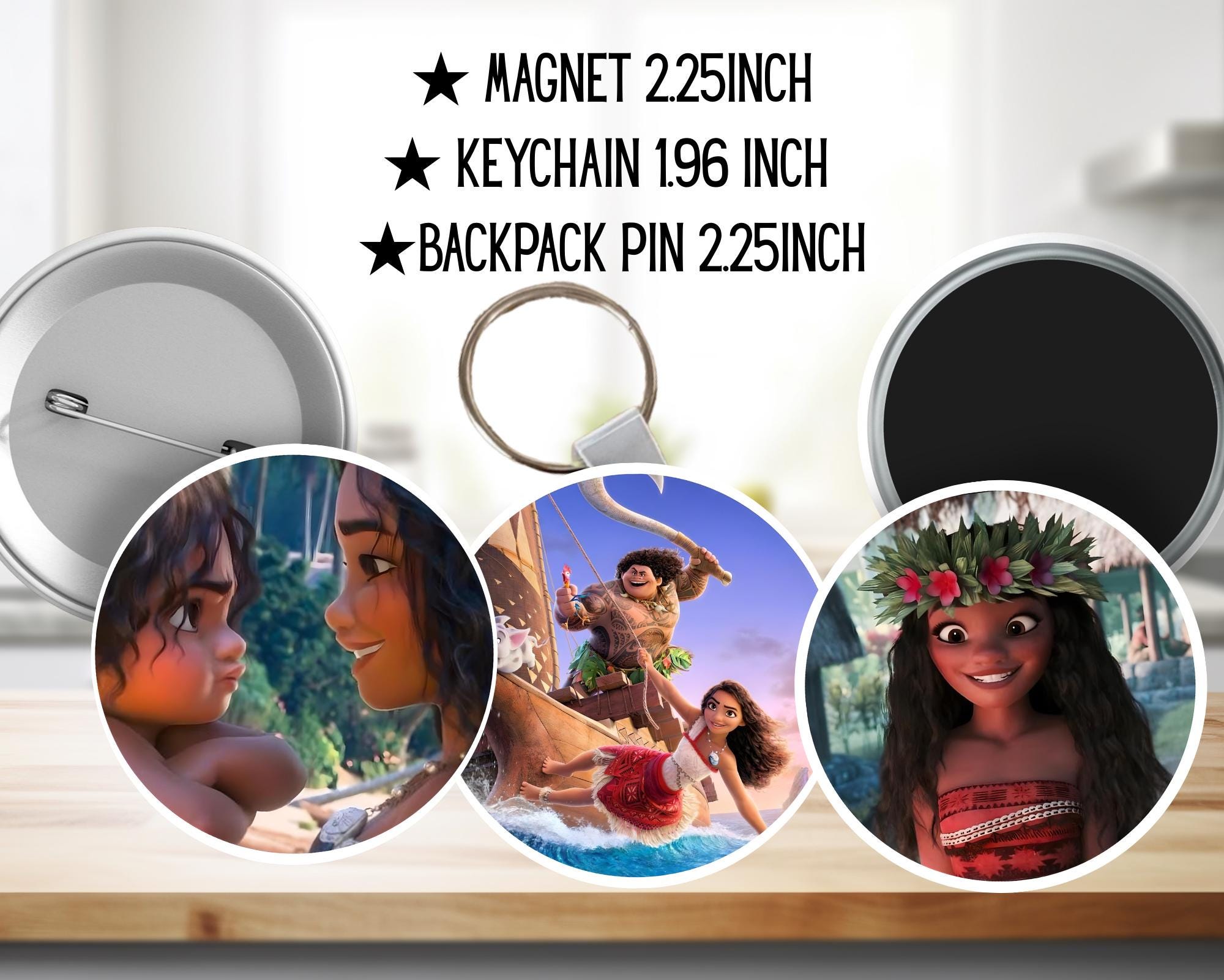 Moana, Maui, Disney Pack | PINS, KEYCHAIN, MAGNET
