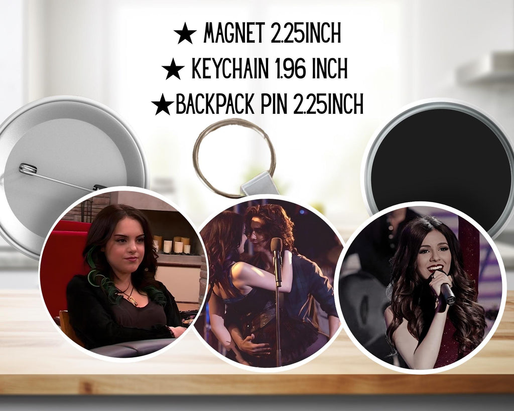 Victorious, Tori Vega, Jade West, Trina Vega, Beck Oliver , Andre Harris , Robbie Shapiro | PINS, KEYCHAIN, MAGNET