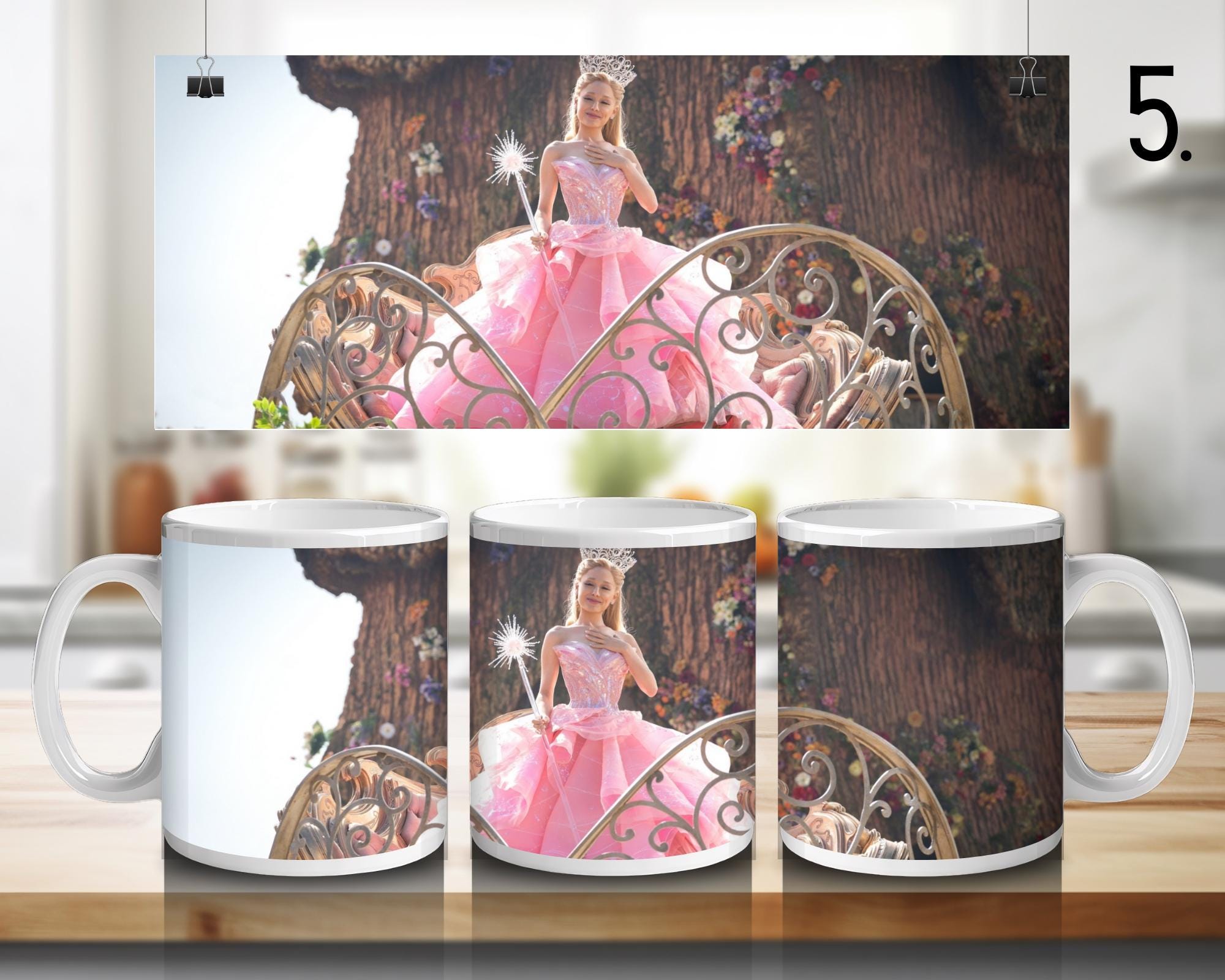 Wicked 2024, Wizard Musical Movie 2024, Wicked, Elphaba, Glinda, Change For Good, Pink And Green, Defying | 100% CERAMIC MUG, 11Oz = 330ml