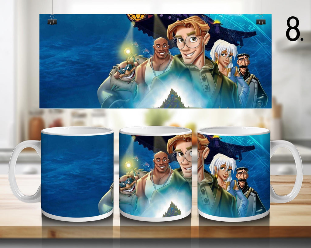 Atlantis: The Lost Empire, Milos Return, Milo, Kida, Kidagakash Nedakh, Audrey Ramirez, Vincenzo, Gaetan | 100% CERAMIC MUG, 11Oz = 330ml