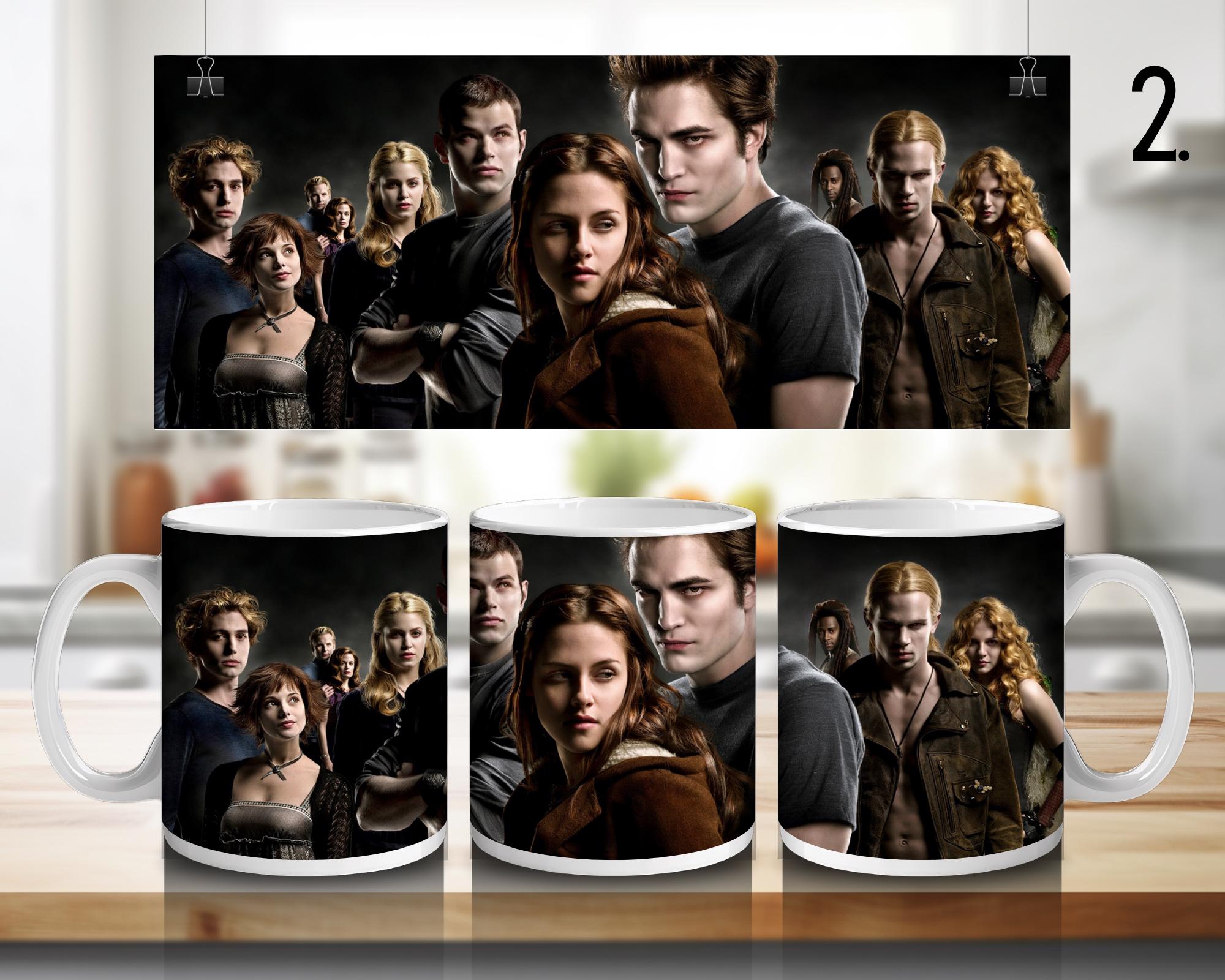 Twilight , Bella Swan, Edward Cullen, Jacob Black, Jasper Hale, Emmett Cullen, Esme, Rosalie Hale, Alice | 100% CERAMIC MUG, 11Oz = 330ml