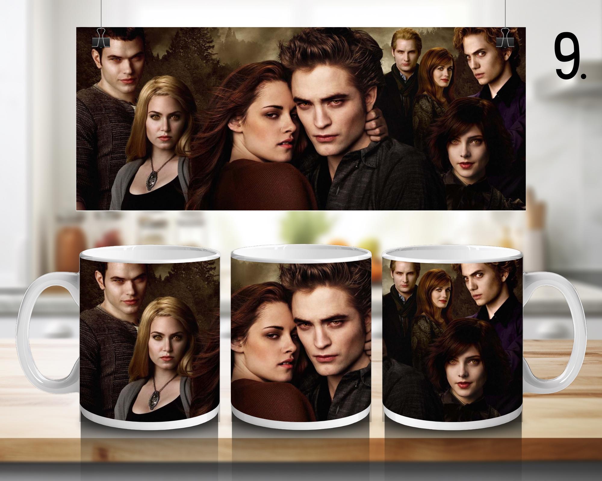 Twilight , Bella Swan, Edward Cullen, Jacob Black, Jasper Hale, Emmett Cullen, Esme, Rosalie Hale, Alice | 100% CERAMIC MUG, 11Oz = 330ml