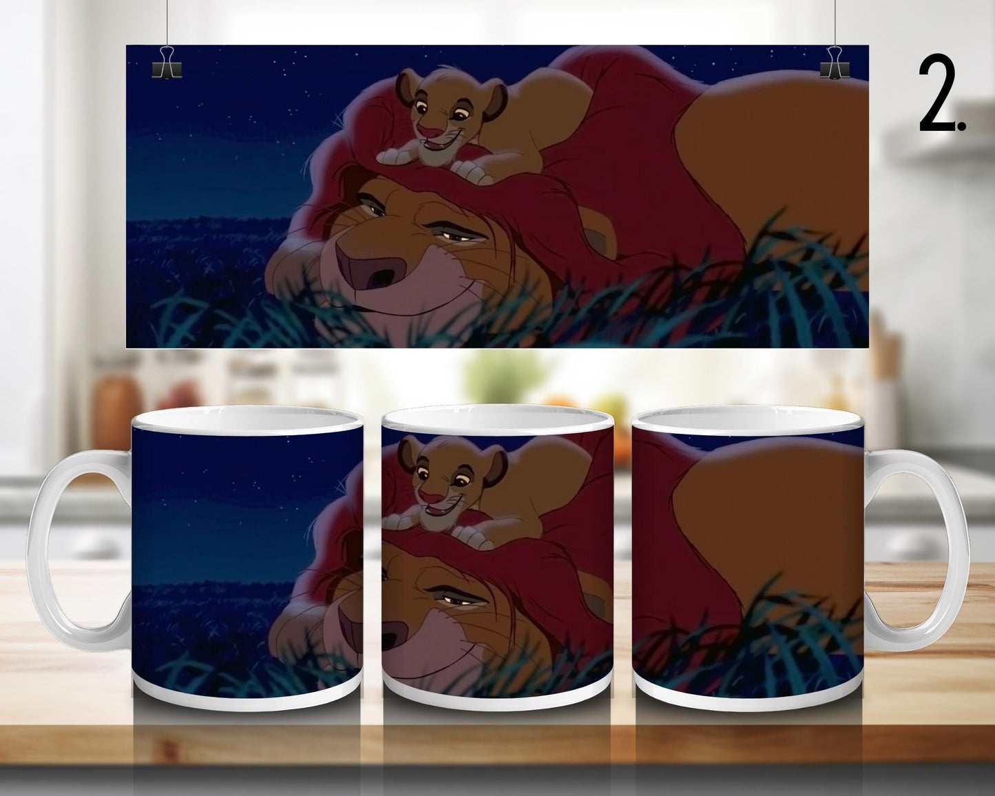 Kubek ceramiczny Król Lew / The Lion King – Simba i Nala