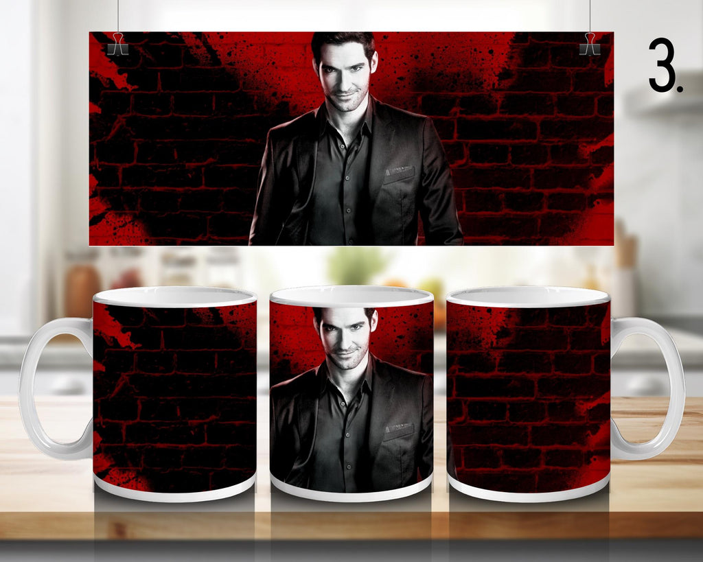 Lucifer, Chloe Decker, Mazikeen, Amenadiel, Dr Linda, Ella Lopez, netflixseries | 100% CERAMIC MUG, 11Oz = 330ml