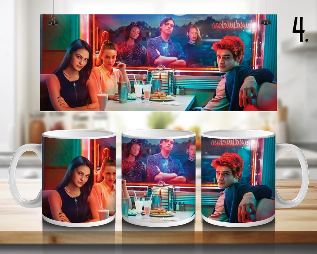 Riverdale, Betty Cooper, Archie Andrews, Veronica Lodge, Jughead Jones, Cheryl Blossom, Kevin Keller, Toni | 100% CERAMIC MUG, 11Oz = 330ml