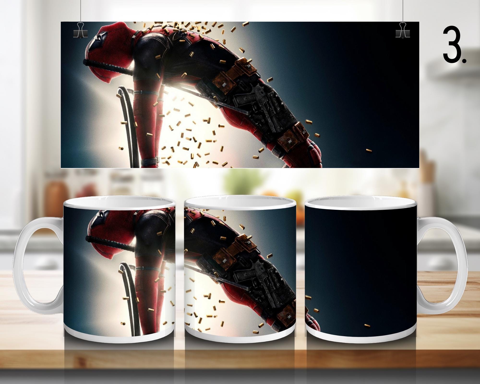 Deadpool & Wolverine , Superhero, Marvel Jesus  | 100% CERAMIC MUG, 11Oz = 330ml