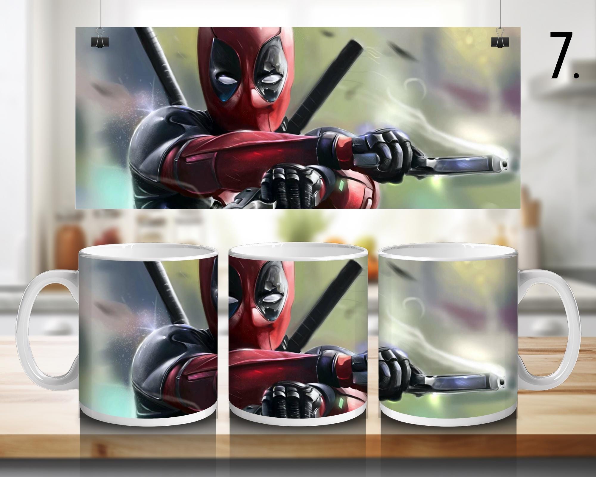 Deadpool & Wolverine , Superhero, Marvel Jesus  | 100% CERAMIC MUG, 11Oz = 330ml