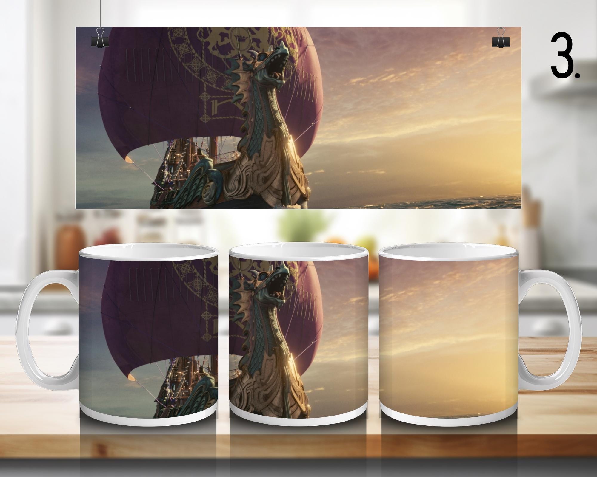 The Chronicles of Narnia: The Lion, the Witch and the Wardrobe, Aslan, Peter, Pevensie, Susan, Edmund, Lucy | 100% CERAMIC MUG, 11Oz = 330ml