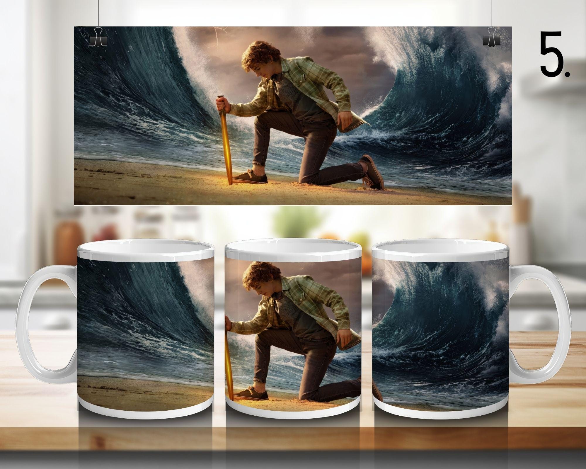 Percy Jackson and the Olympians, Grover Underwood, Annabeth Chase, Sally Jackson | 100% CERAMIC MUG, 11Oz = 330ml
