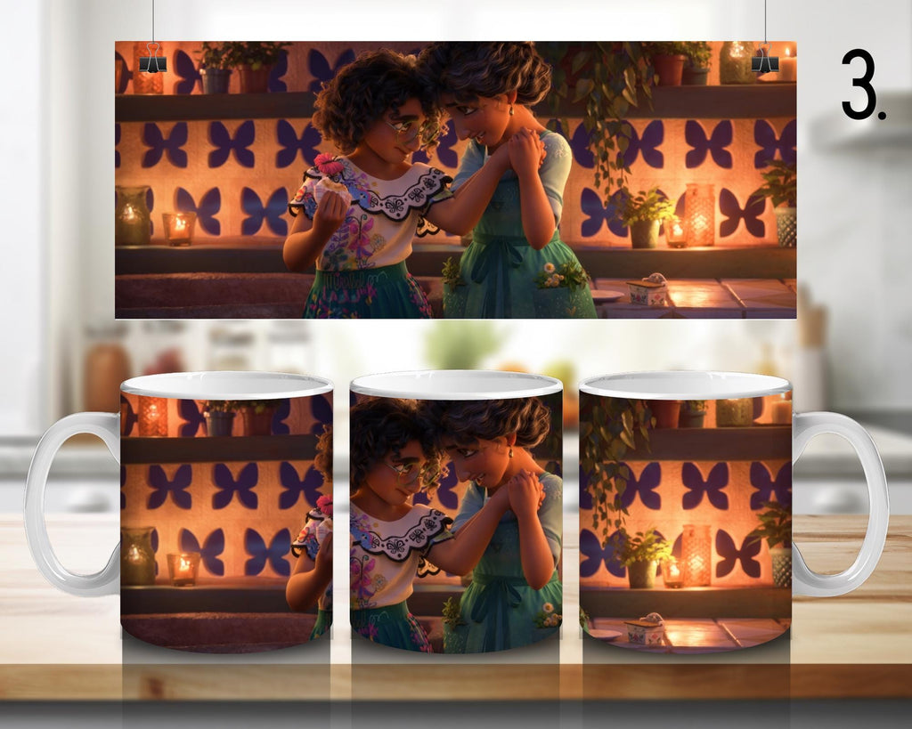 Encanto, Disney Pack, Mirabel , Bruno, Félix , Luisa , Julieta | 100% CERAMIC MUG, 11Oz = 330ml