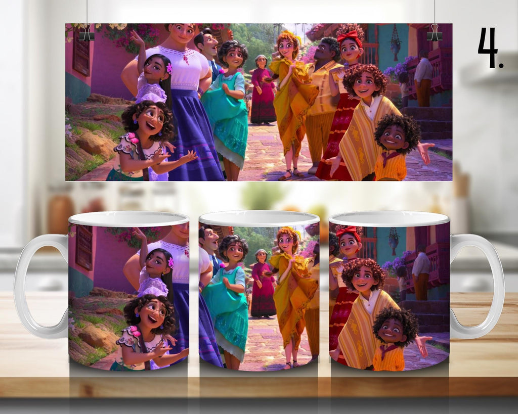 Encanto, Disney Pack, Mirabel , Bruno, Félix , Luisa , Julieta | 100% CERAMIC MUG, 11Oz = 330ml