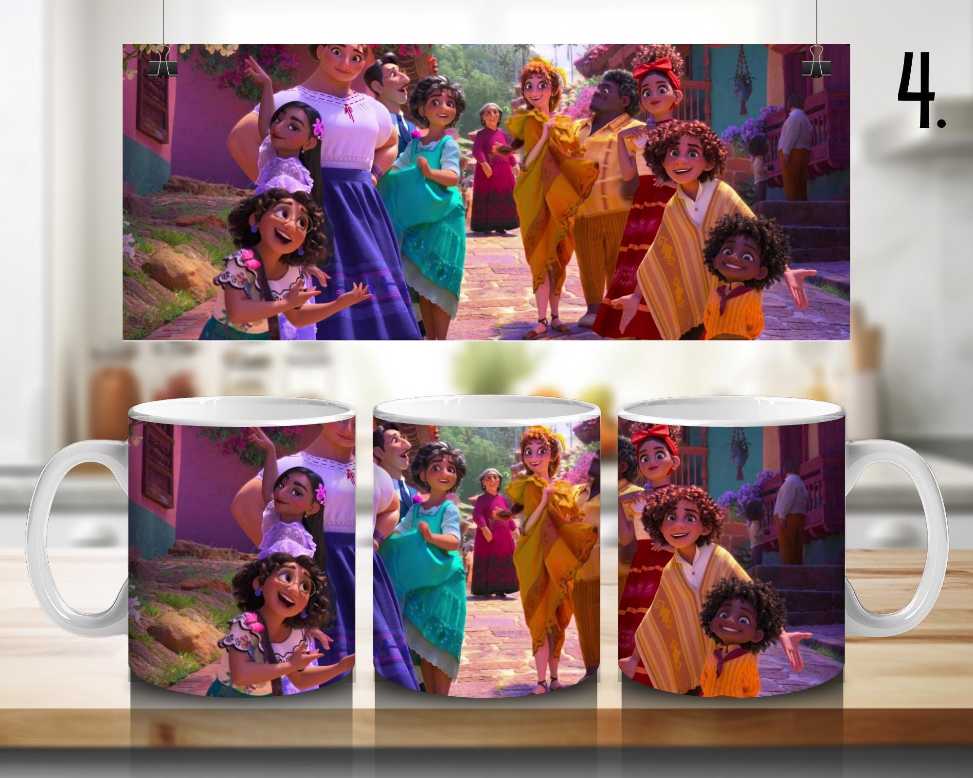 Encanto, Disney Pack, Mirabel , Bruno, Félix , Luisa , Julieta | 100% CERAMIC MUG, 11Oz = 330ml