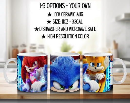 Ceramic mug Sonic / Sonic the Hedgehog – Sonic, Shadow and Knuckles