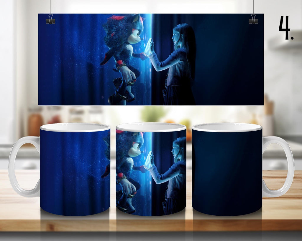 Sonic the Hedgehog, Sonic, Shadow, Knuckles, Tails, Dr Eggman | 100% CERAMIC MUG, 11Oz = 330ml